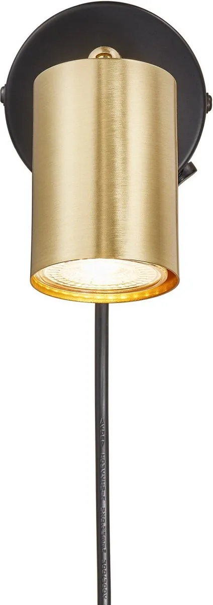 Nordlux Explore Wandlamp GU10 - Messing/Zwart
