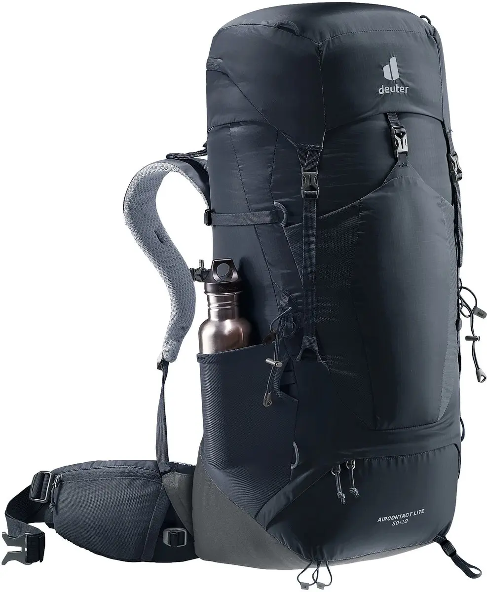 Deuter Aircontact Lite 50+10 Trekkingrugzak - 60L - Zwart - afbeelding 2 van 6