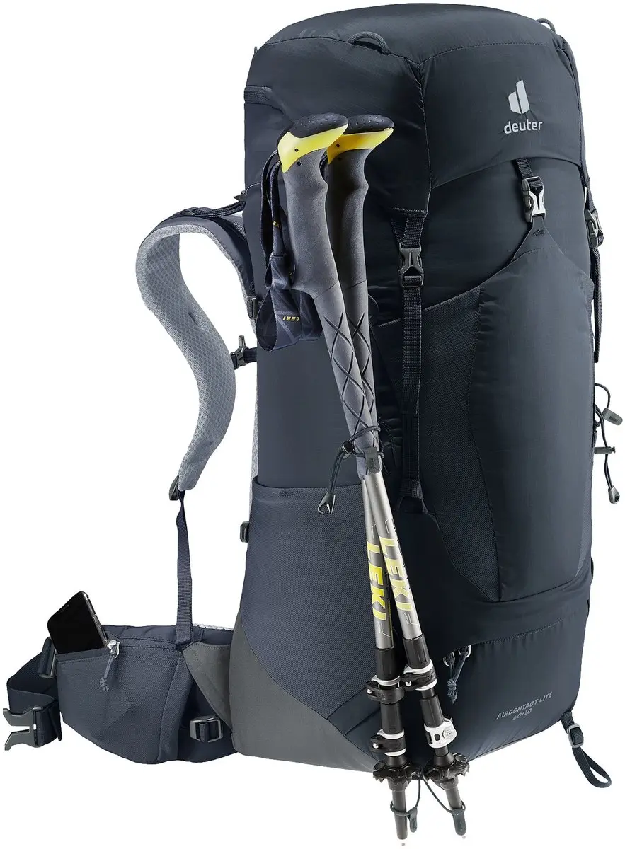 Deuter Aircontact Lite 50+10 Trekkingrugzak - 60L - Zwart - afbeelding 3 van 6