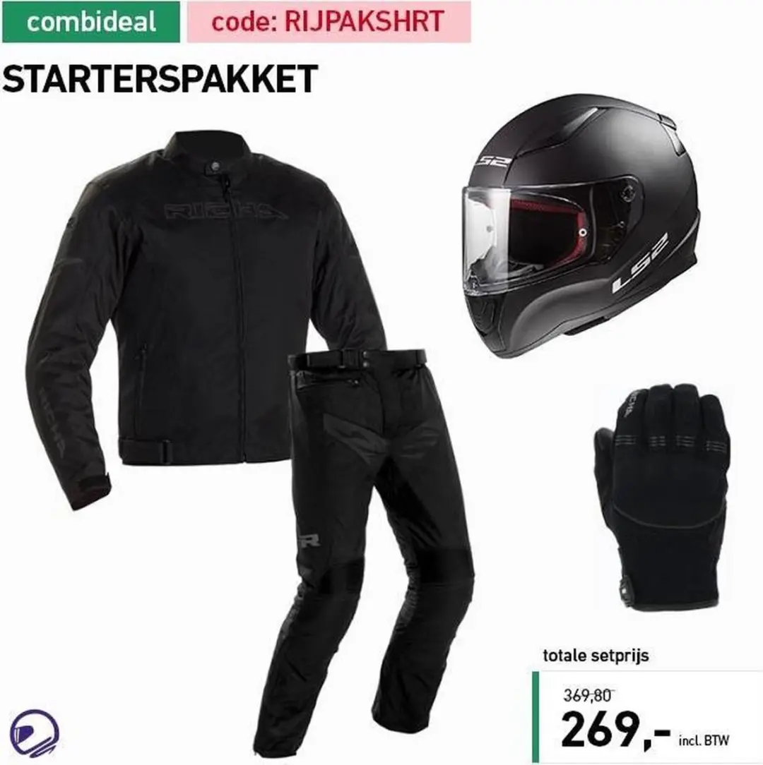 Richa Buster WP Zwart Textiele Motorjas