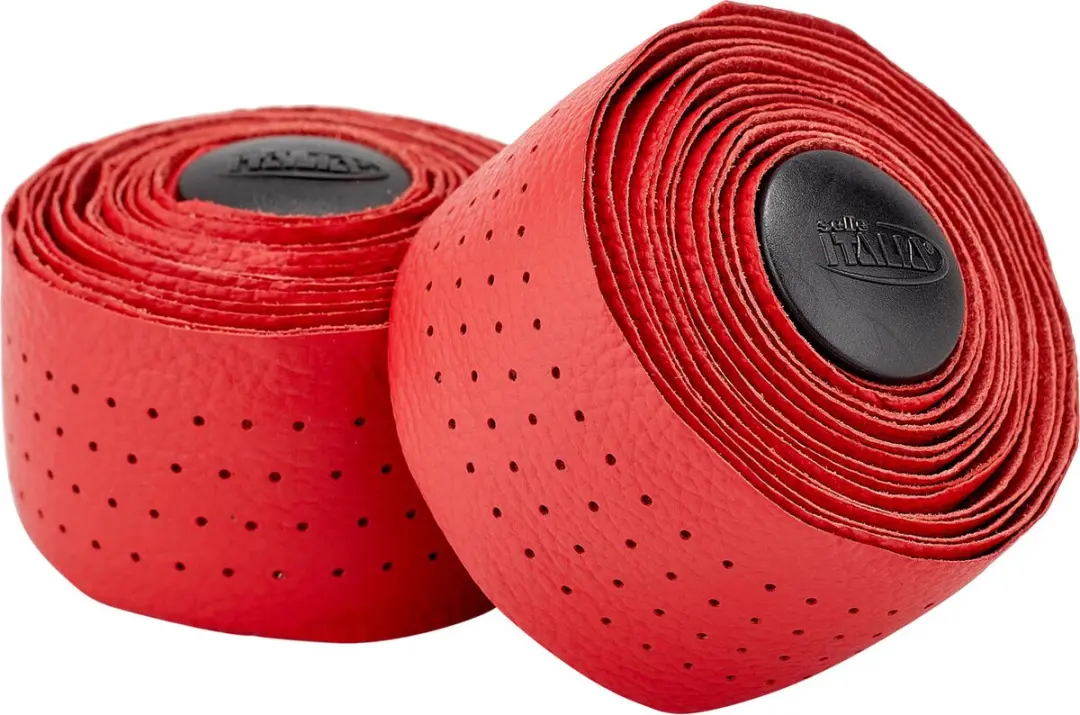 Selle Italia Stuurlint Classic Leer - Rood - afbeelding 6 van 6