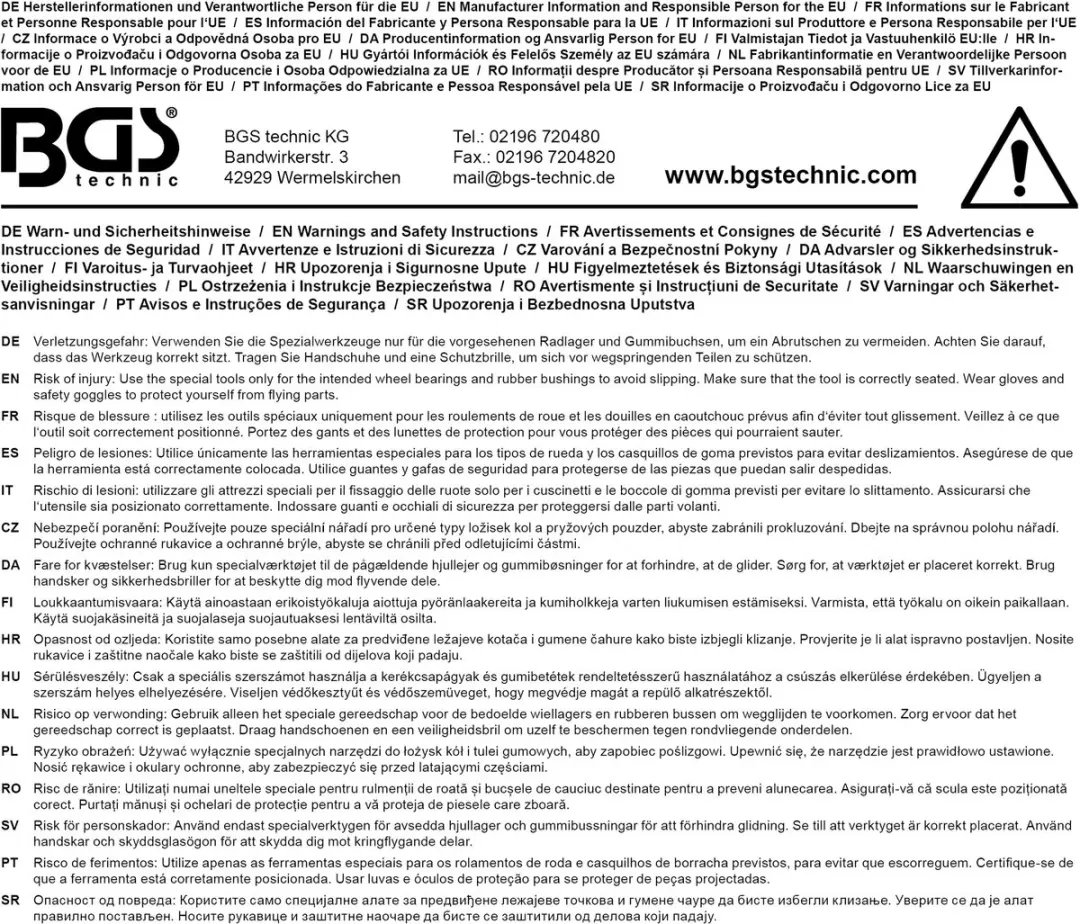 BGS Silentlager gereedschapset Opel/Vauxhall 5-delig - afbeelding 2 van 6