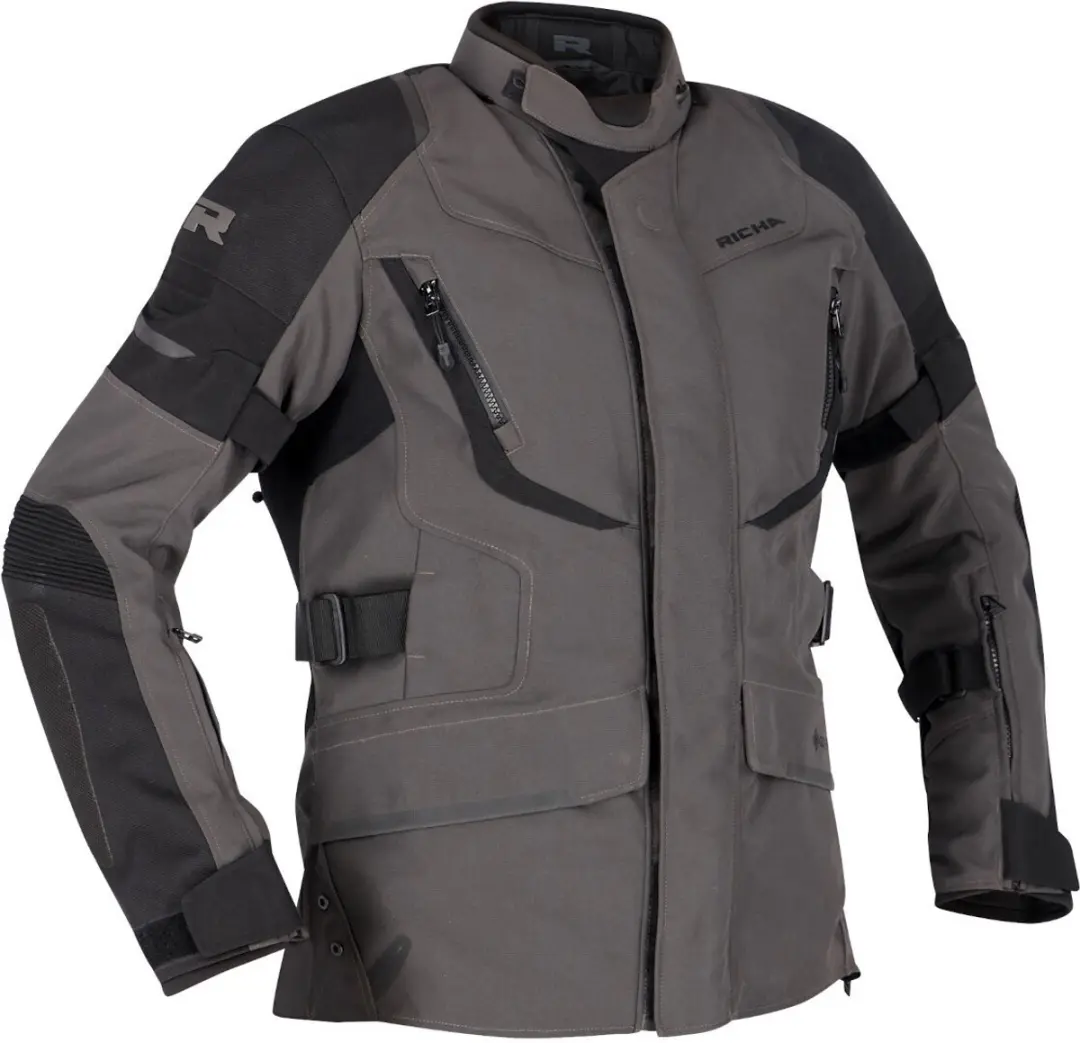 Richa Cyclone 2 GTX Dames Zwart Donkergrijs Textiele Motorjas