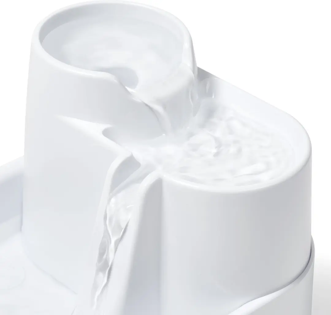 Cat Mate Drinkfontein 335E - 2 liter - 3 niveaus - Wit - afbeelding 4 van 6