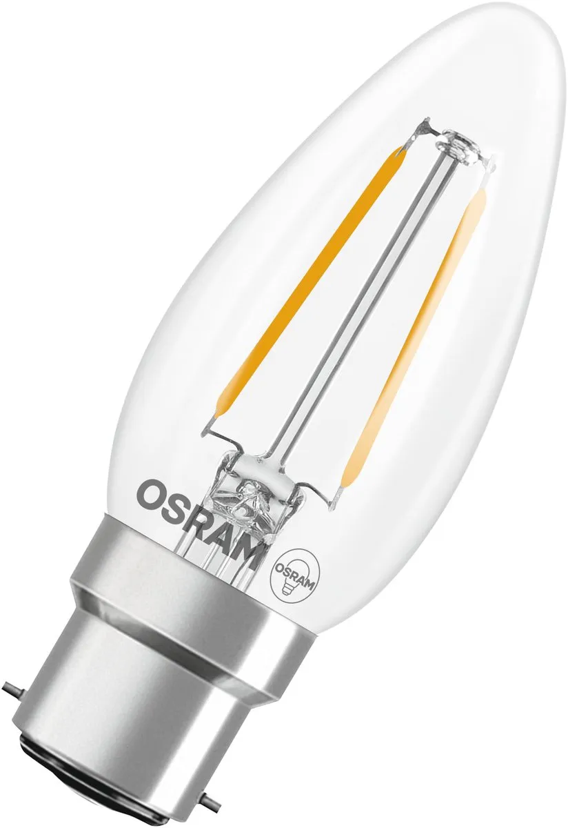 Osram LED Kaarslamp B25 Filament 2700K