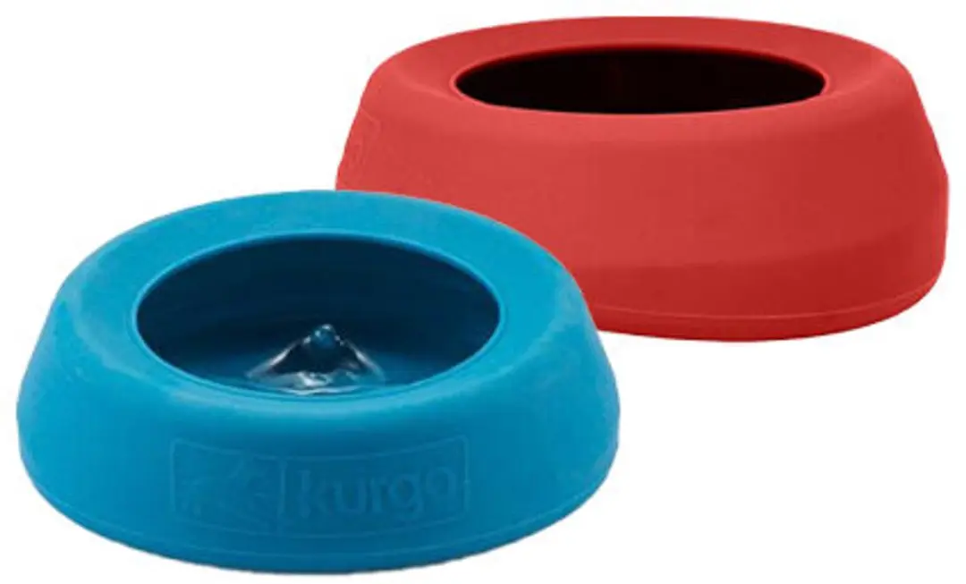 Kurgo Splash Free Wander Wandelwaterbak 80cl - Rood - afbeelding 3 van 6