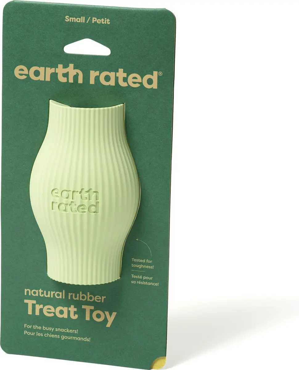 Earth Rated Rubber Traktatiespeelgoed 11x7cm - Groen - afbeelding 2 van 6