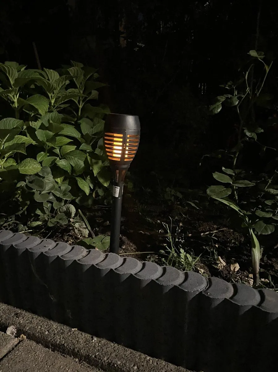 Grundig Halloween Horror Solar LED Tuinfakkels 48cm - 2 Stuks