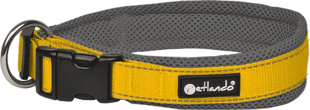Petlando Hondenhalsband Outdoor Oker&Grijs