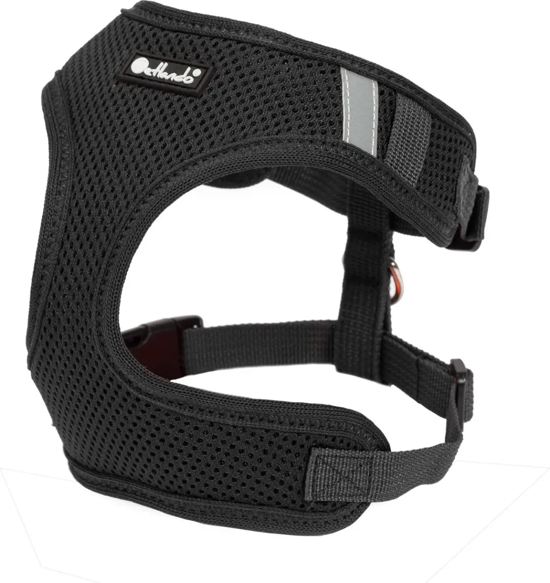 Petlando Hondenharnas Mesh Vest Zwart