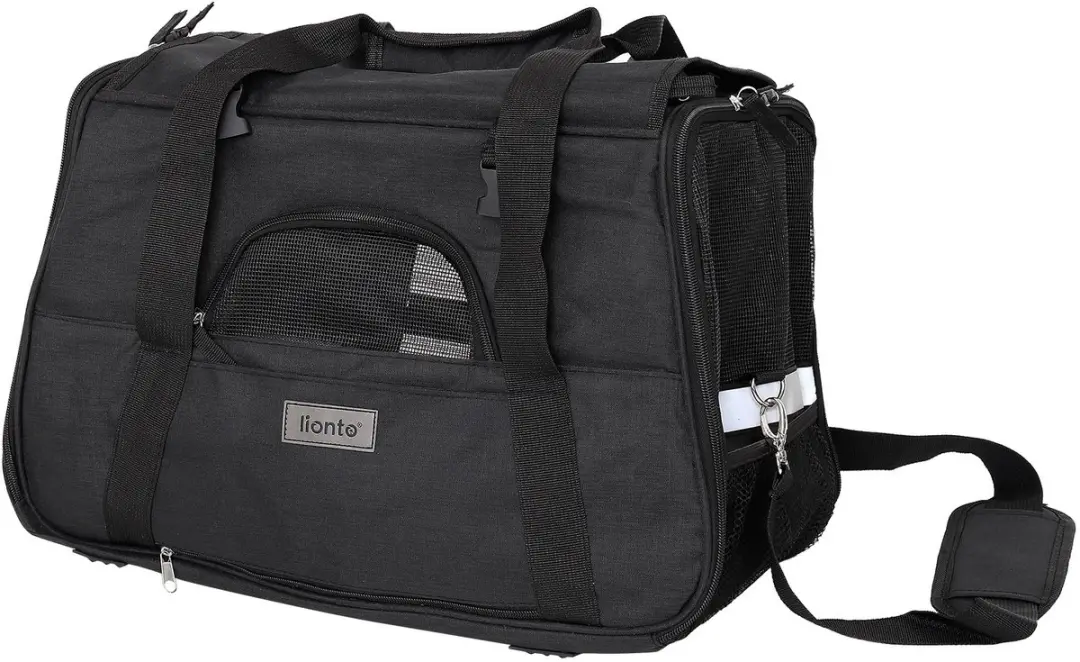 lionto draagtas voor huisdieren tot 10 kg, comfortabel, zwart