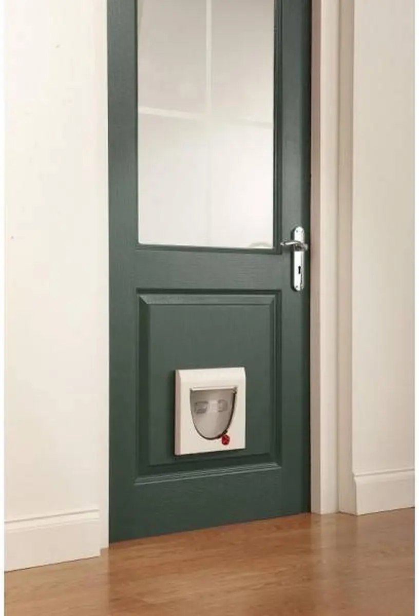 PetSafe 917 Classic Kattenluik - Incl. Tunnel - Wit - afbeelding 4 van 6