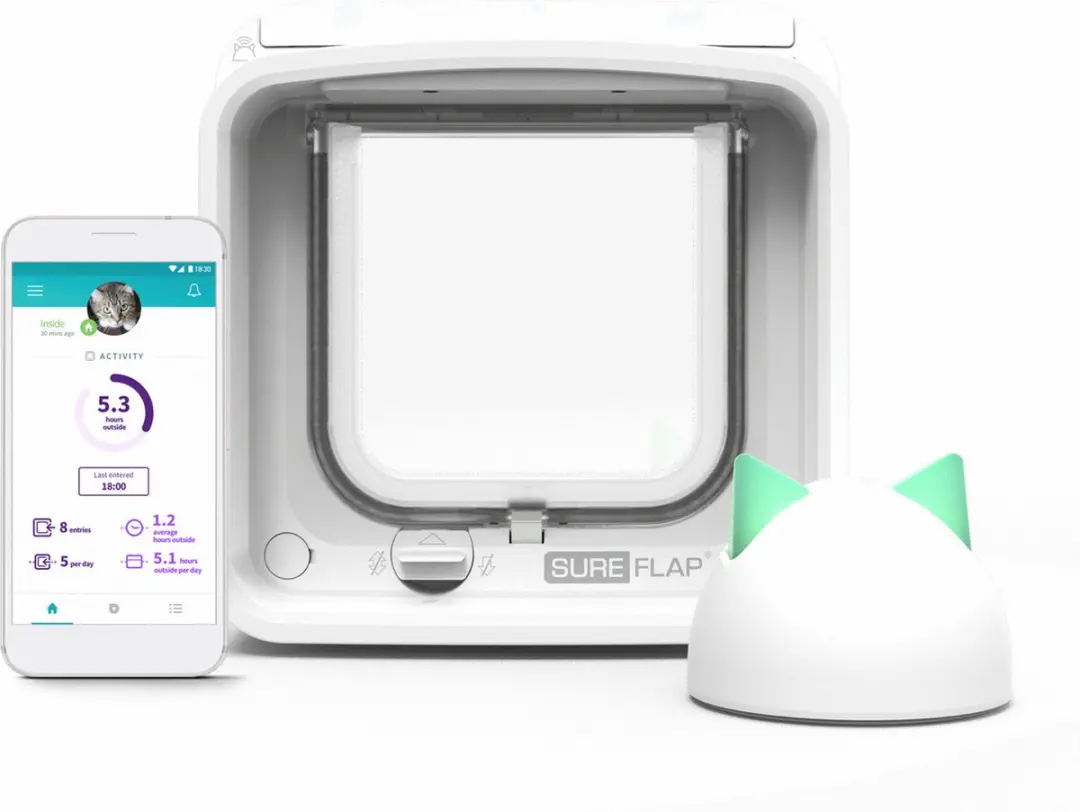 SureFlap Connect Microchip Kattenluik - Wit - afbeelding 2 van 6