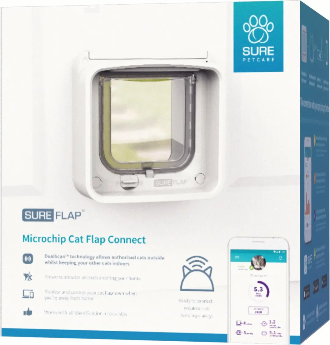 SureFlap Connect Microchip Kattenluik - Wit - afbeelding 3 van 6