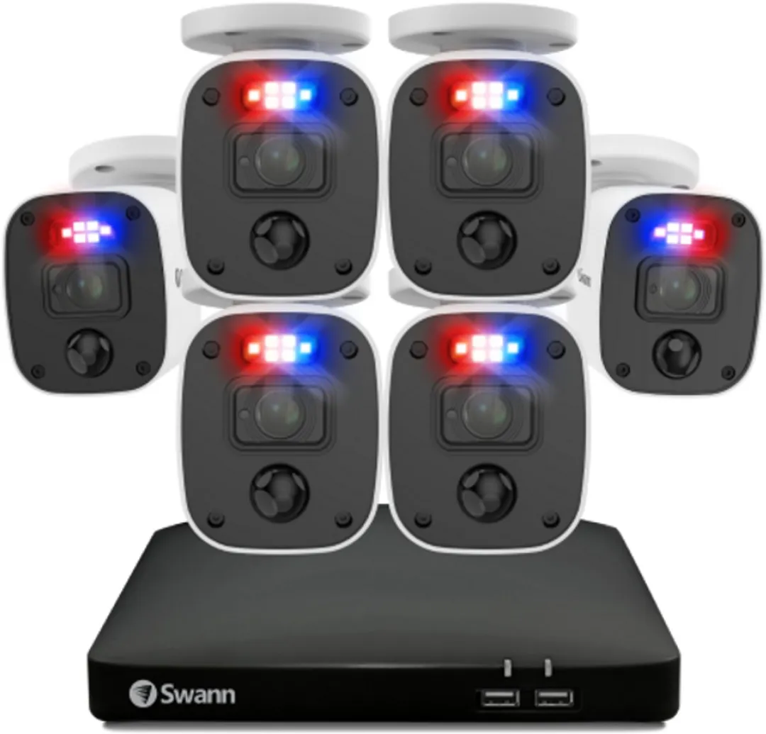 Swann Swannforce SWDVK-8468562KMQB-EU Beveiligingscamera - 6x 2K Bullet IP - 256GB SD - Wit