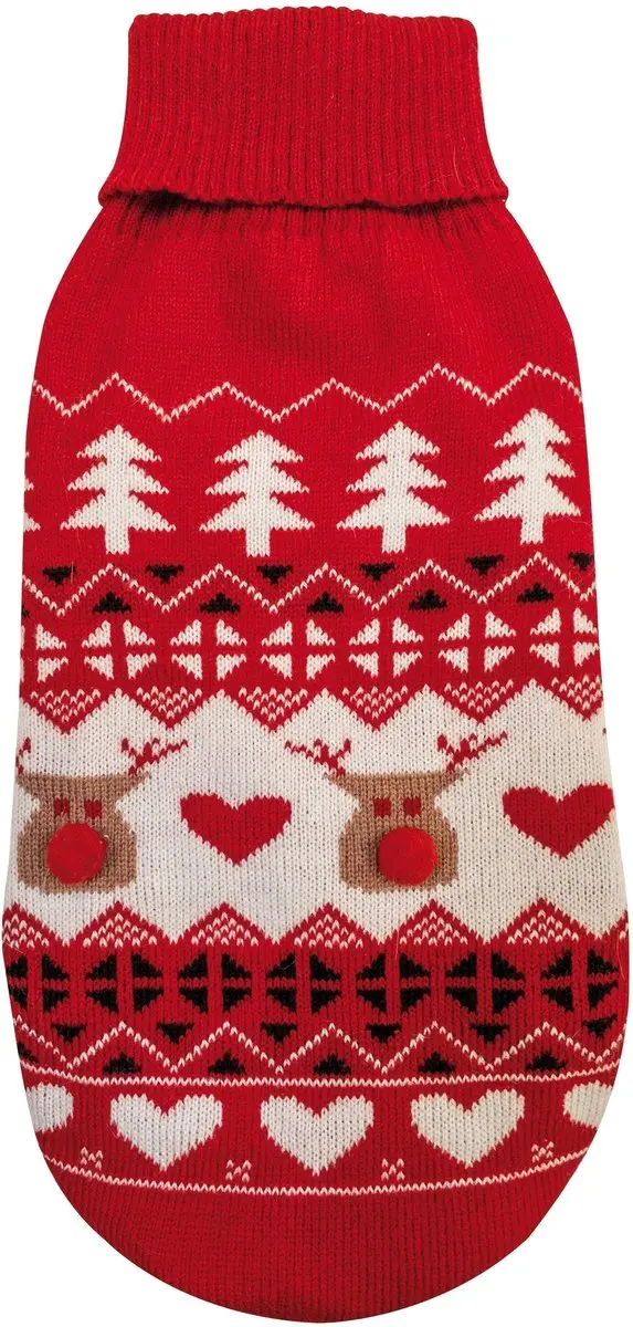 Croci hondentrui xmas deer happy rood