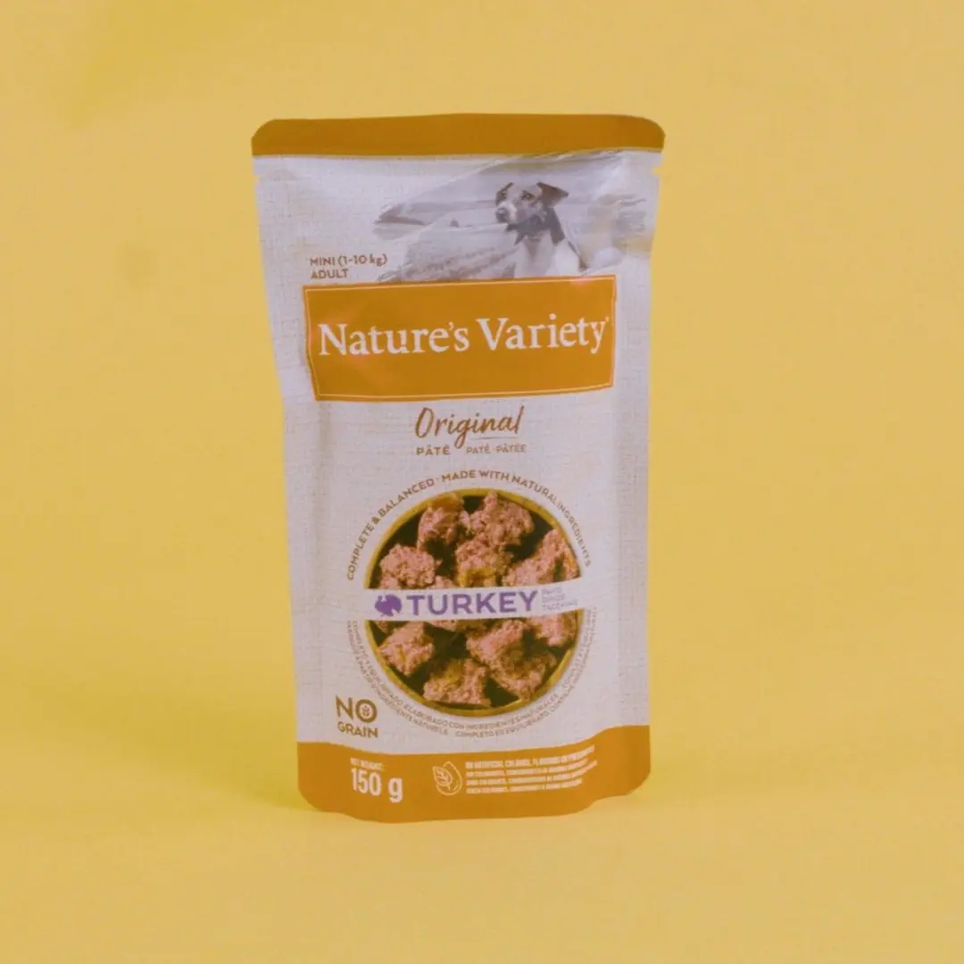 Nature's Variety Original Mini Pouch Kalkoen - 8x150g - afbeelding 2 van 3