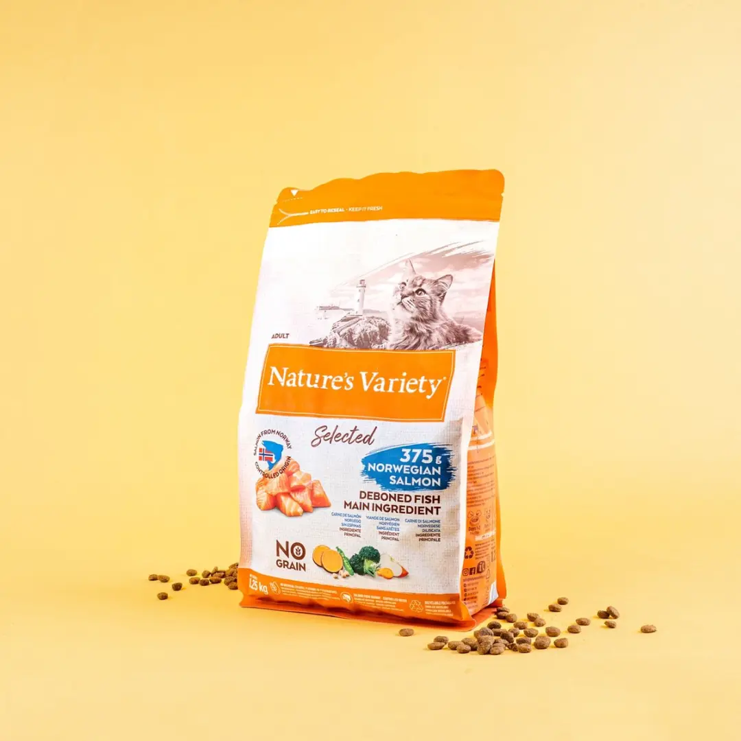 Nature's Variety Noorse Zalm Kattenvoer - 2 x 1,25kg - afbeelding 4 van 6