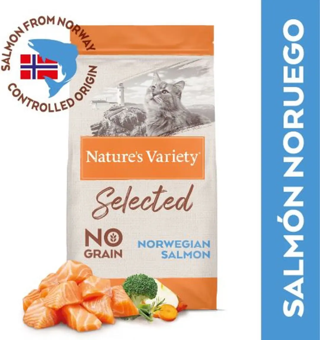 Nature's Variety Noorse Zalm Kattenvoer - 2 x 1,25kg - afbeelding 6 van 6