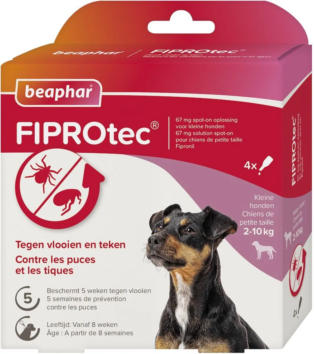 Beaphar FiproTec Hondenpipet 4ml - 3 Stuks