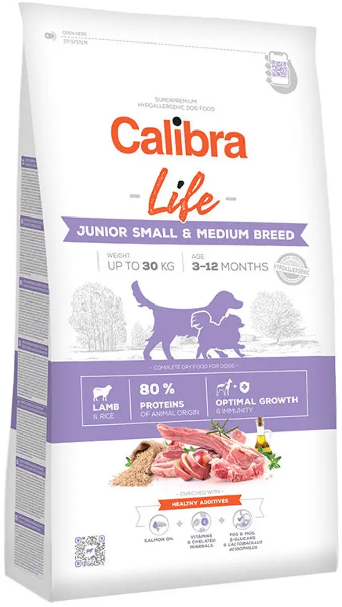 Calibra Life Junior Small & Medium Lam 12kg