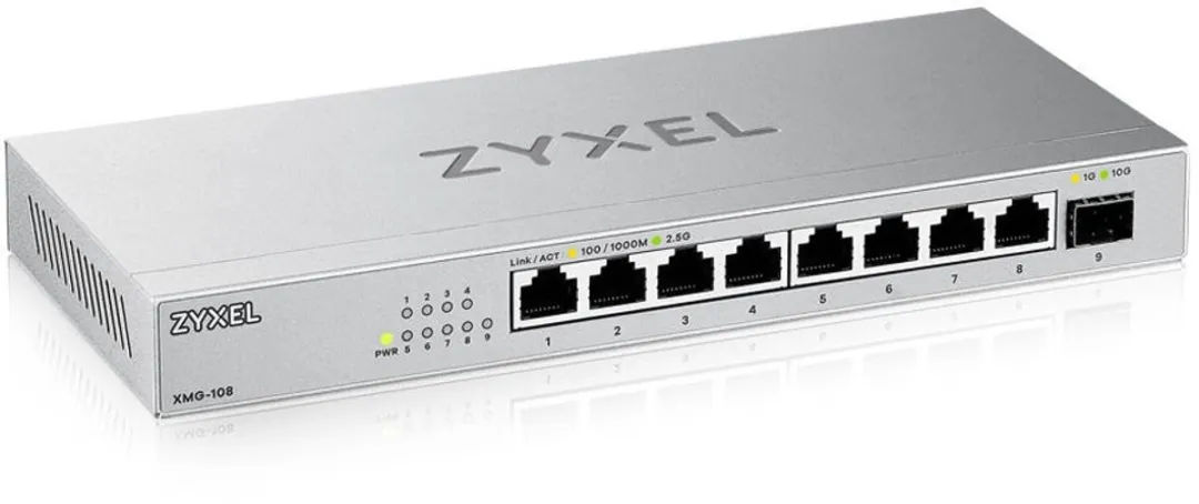 Zyxel XMG-108 2.5G Unmanaged Switch - 8 Poorten - Zilver