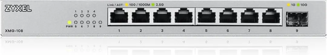 Zyxel XMG-108 2.5G Unmanaged Switch - 8 Poorten - Zilver