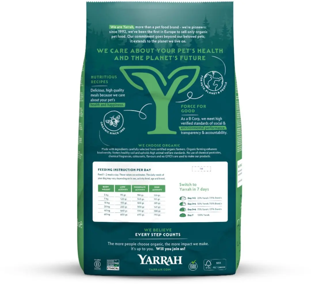 Yarrah Biologisch Hondenvoer Vegan Brokken - 2kg - afbeelding 2 van 6