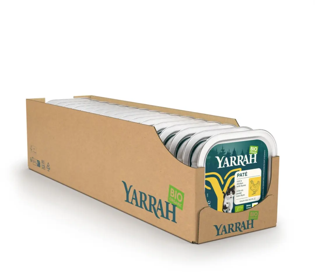 Yarrah Bio Alu Paté Grainfree Kattenvoer Kip - 16x 100gr - afbeelding 5 van 6