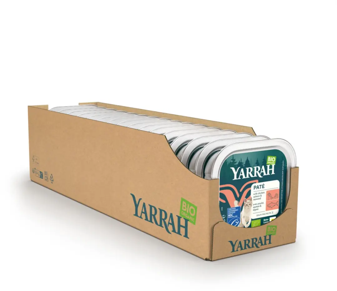 Yarrah Bio Kattenvoer Paté Zalm 100g - 16x - afbeelding 4 van 6