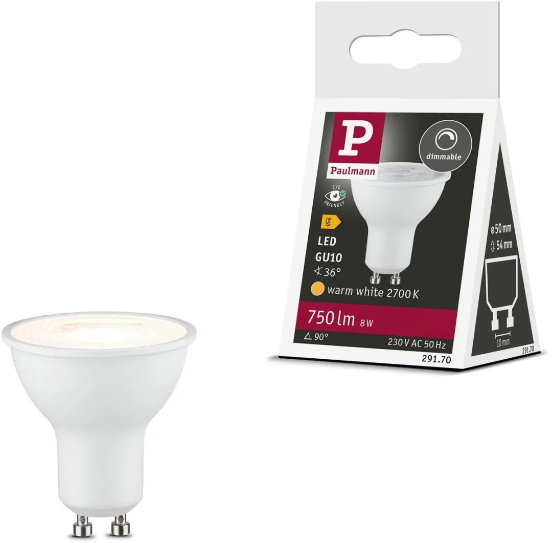 Paulmann Standaard LED Spot GU10 8W 750lm