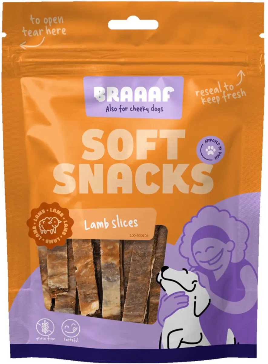Braaaf Hondensnack Reepjes Lamsvlees met Vis