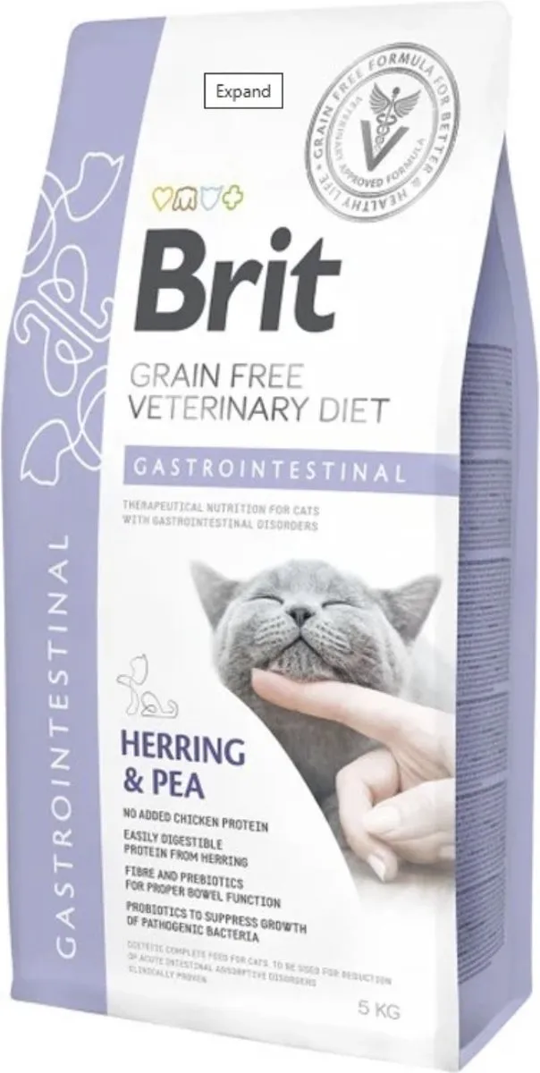 Brit Veterinary Diet Grain Free Gastrointestinal Kattenvoer 5kg