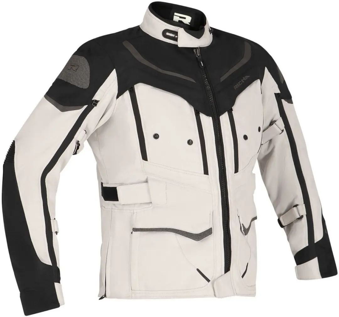 Richa Infinity 2 Adventure Dames Zwart Lichtgrijs Textiele Motorjas