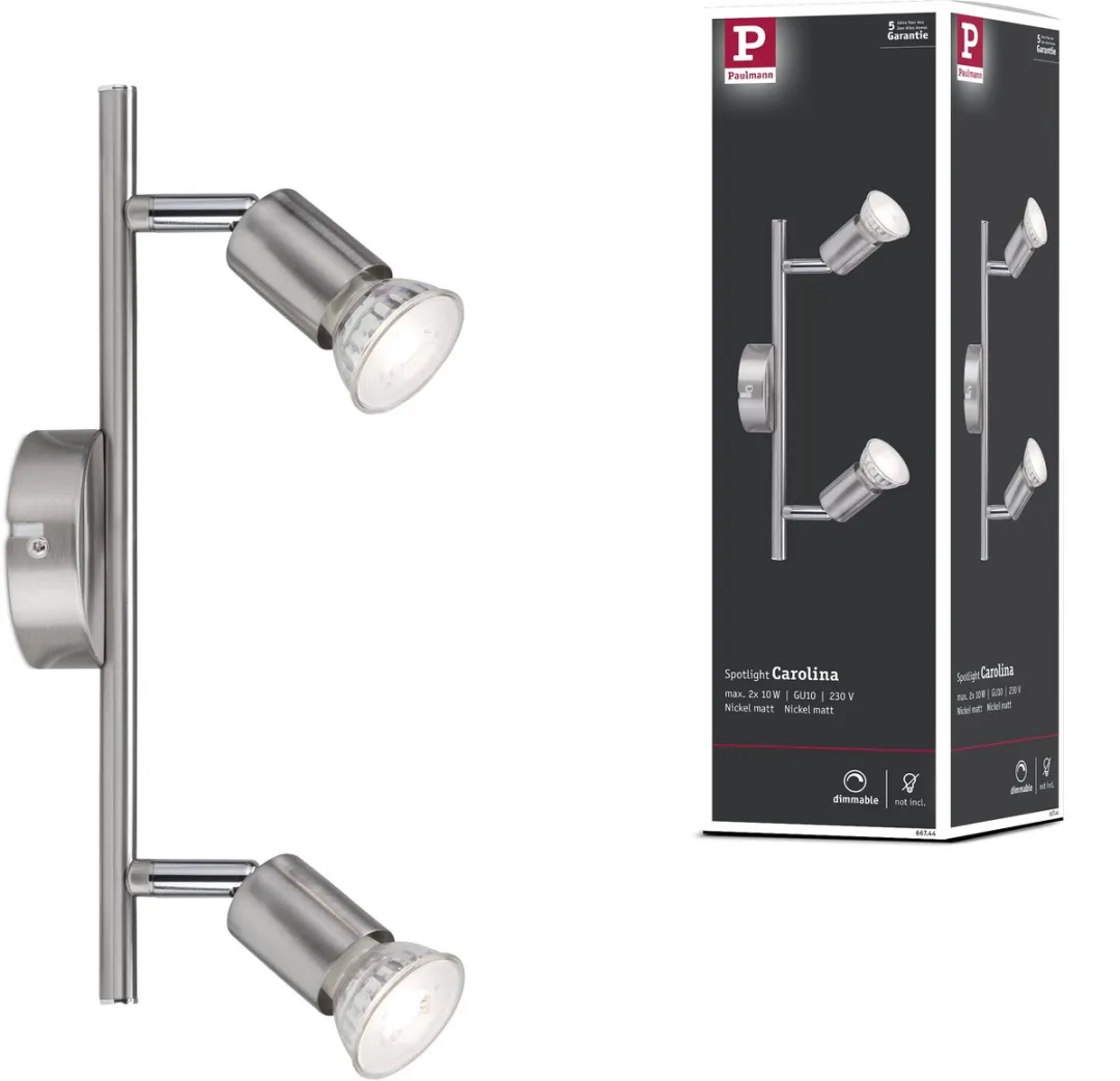 Paulmann Spotlight Carolina GU10 Nikkel mat