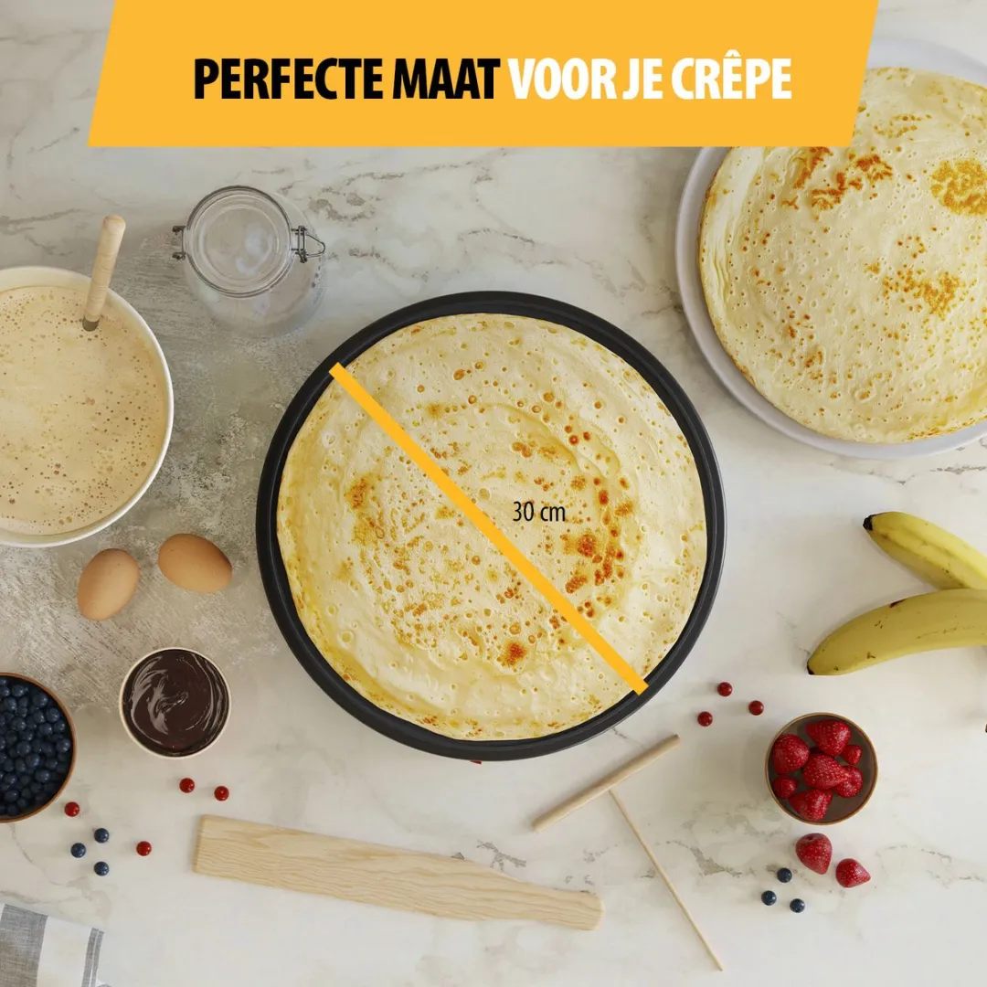 Tristar BP-2627 Crêpemaker 1200W - 30cm Zwart