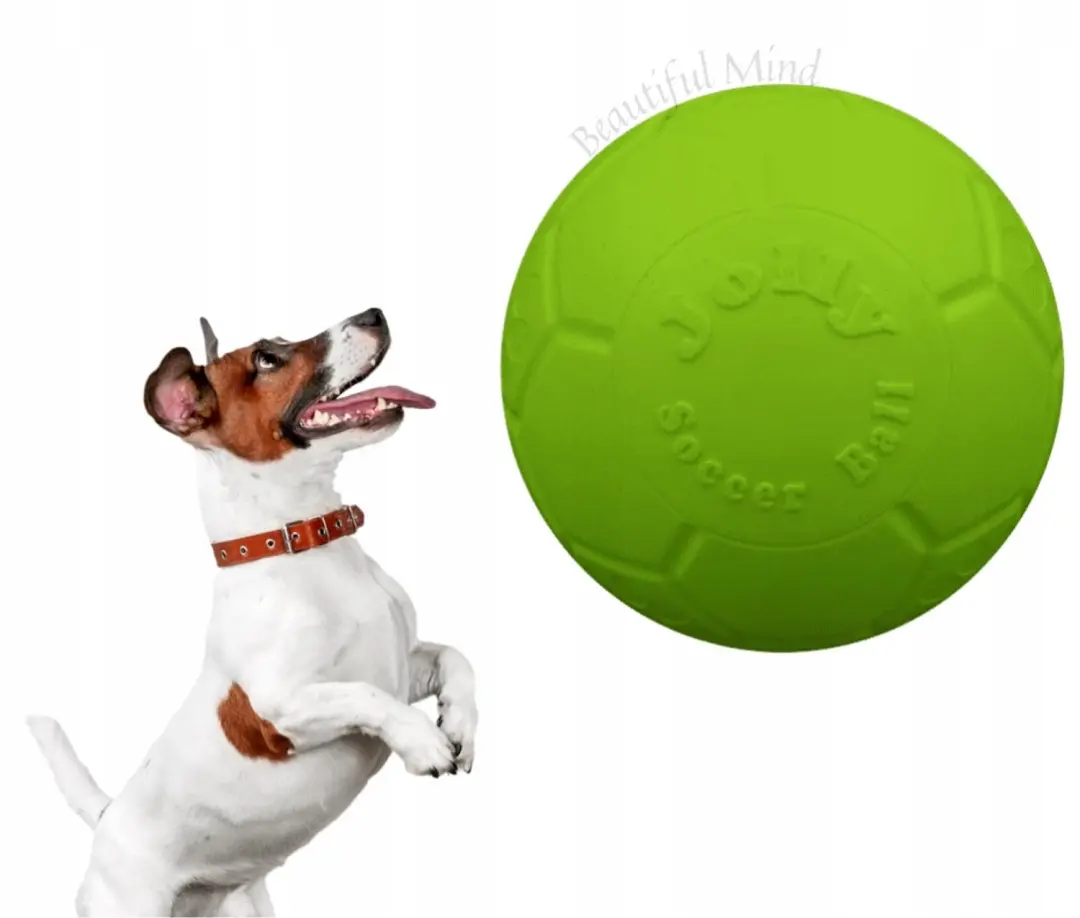 Jolly Pets Jolly Soccer Ball Hondenspeelgoed - Ø15cm - Groen - afbeelding 4 van 6