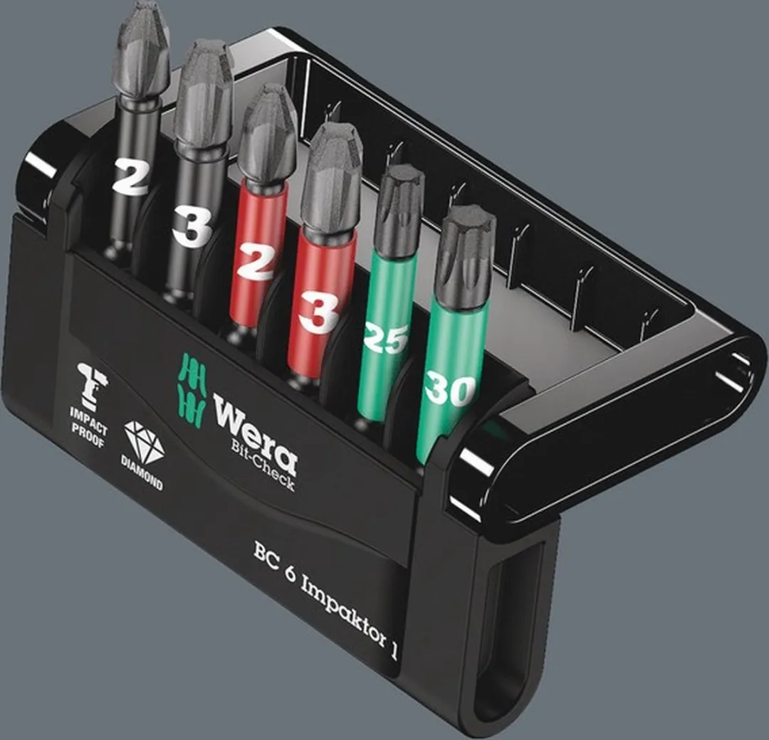 Wera Mini-Check IMP DC 50mm Bitset 6-delig - Metaal
