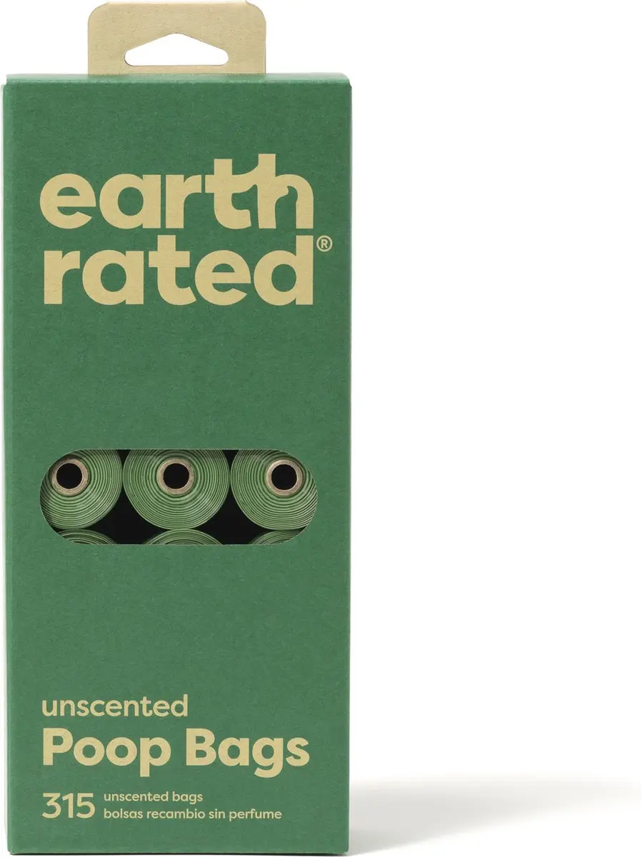 Earth Rated Hondenpoepzakjes Ongeparfumeerd - 21 Rollen - afbeelding 5 van 5