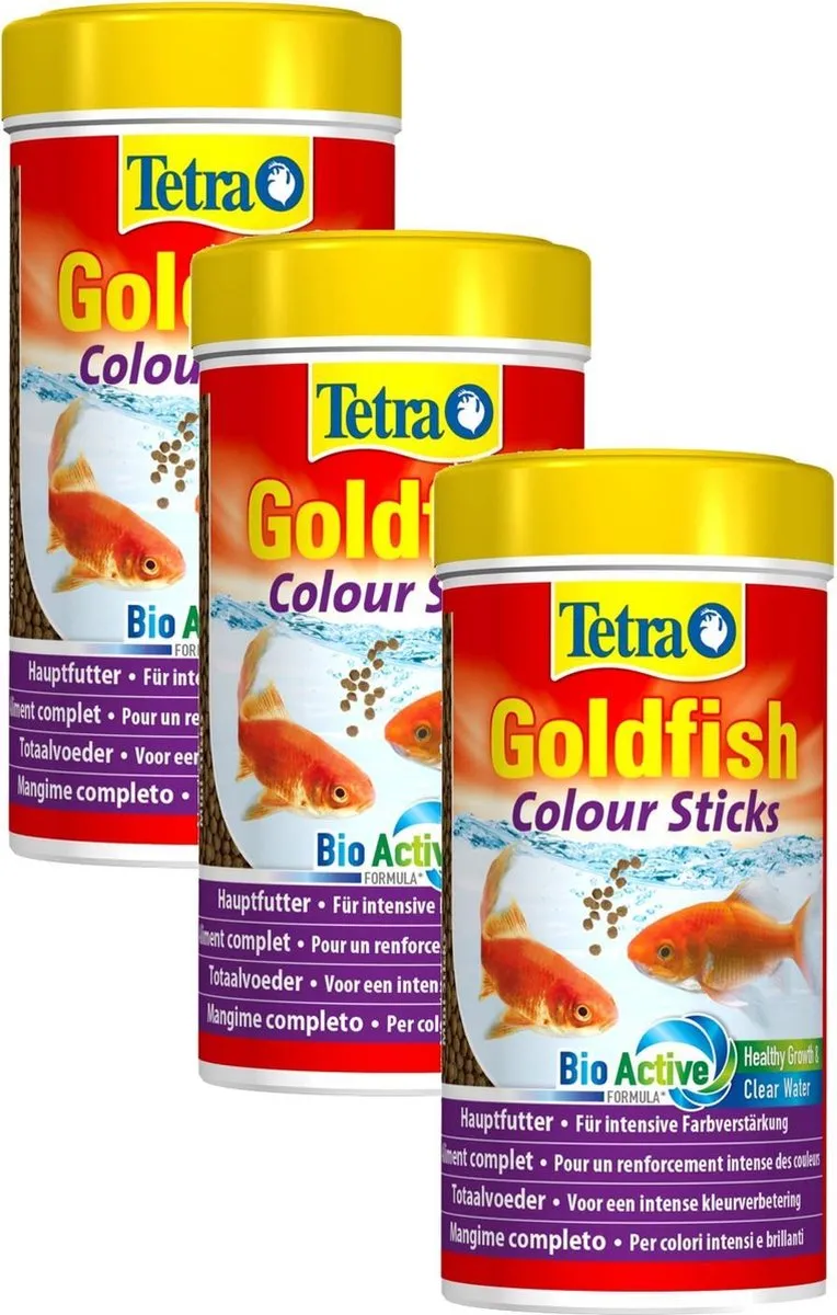 Tetra Visvoer Goldfish Colour Sticks - 250ml - 3 Stuks