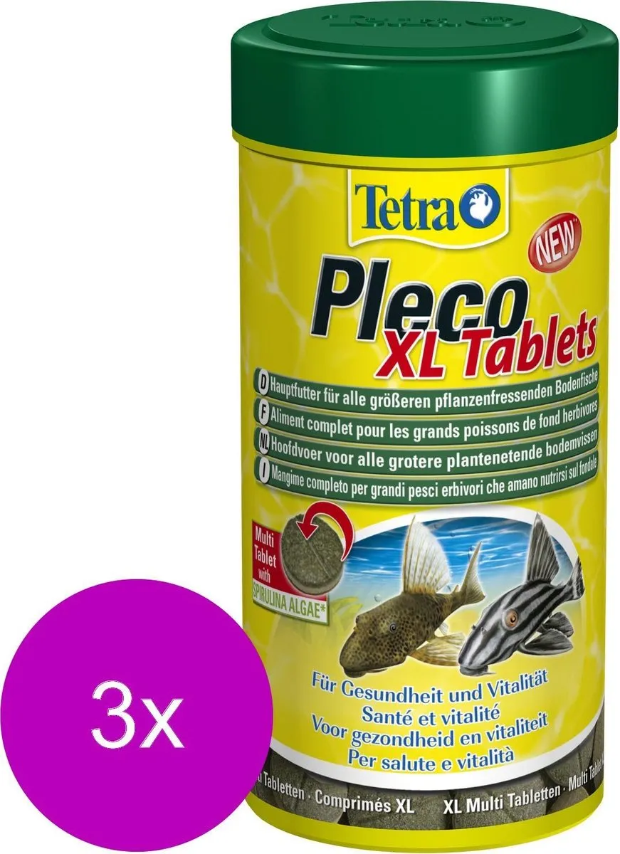 Tetra Pleco Tabletten XL - 3x133 Stuks