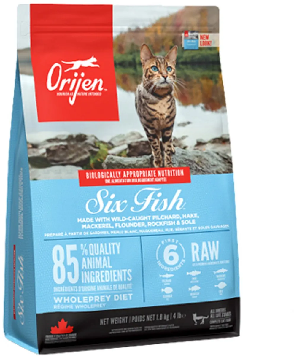 Orijen Whole Prey Kattenvoer 6 Fish 340g
