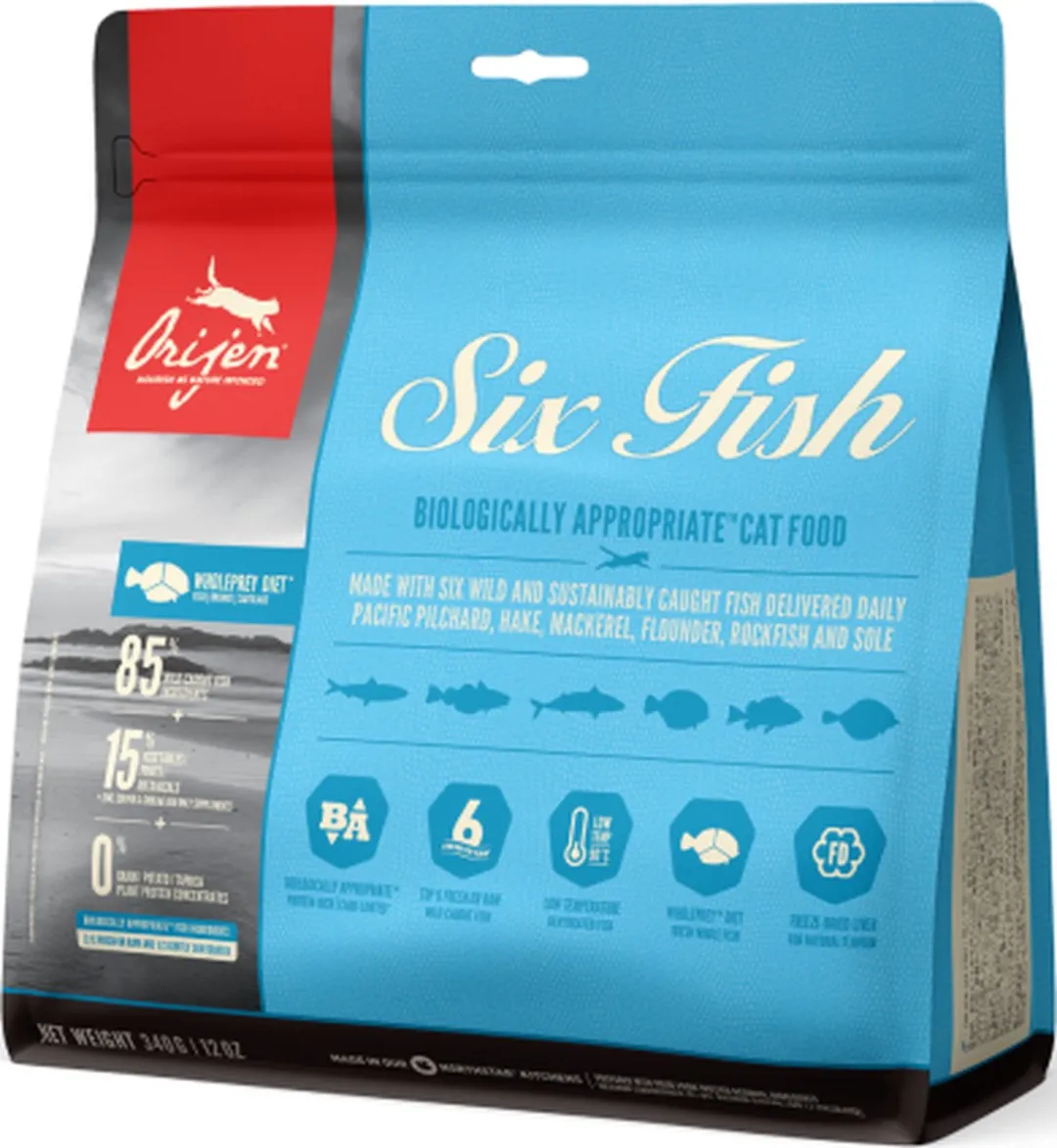Orijen Whole Prey Kattenvoer 6 Fish 340g - afbeelding 6 van 6