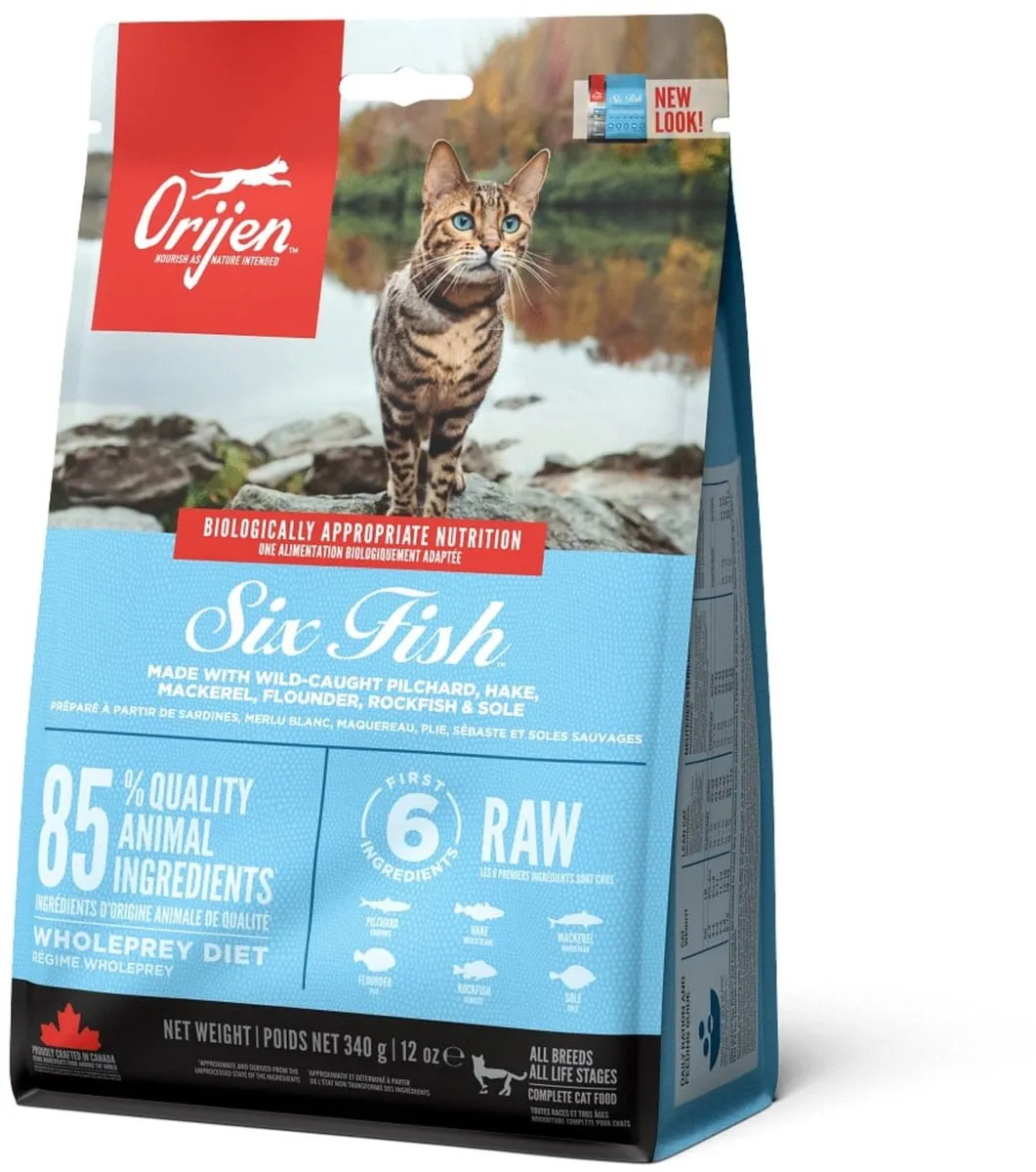 Orijen Whole Prey Kattenvoer 6 Fish 340g