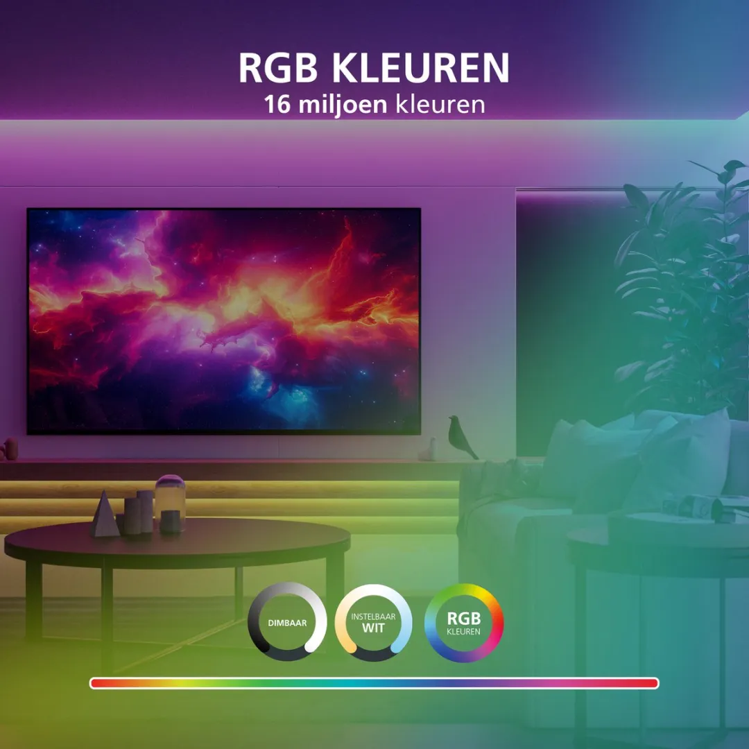EGLO connect.z Sania-Z Smart Wandlamp 20cm - Wit - RGB & Wit - Zigbee