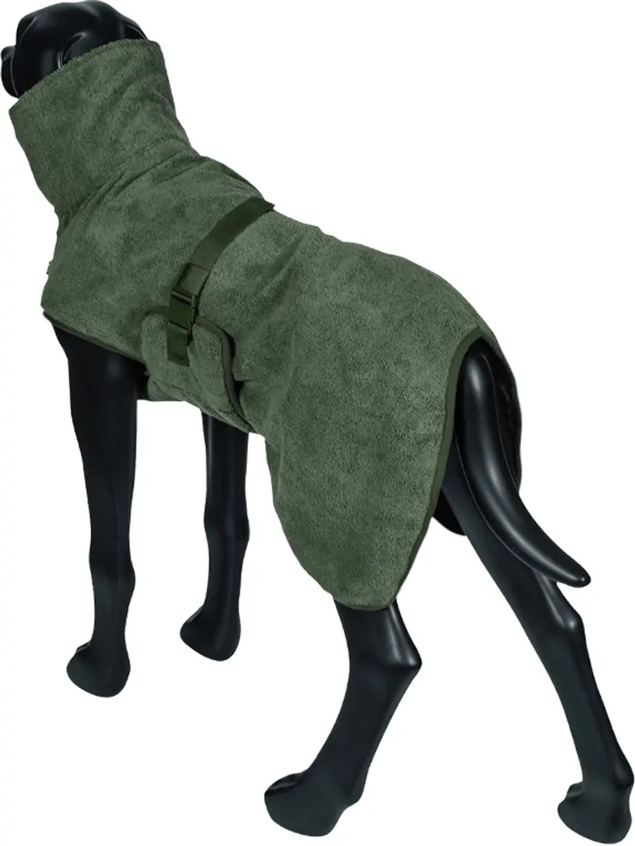 Rukka Pets Medea Luxe Badjas Olijfgroen - Small - afbeelding 5 van 6