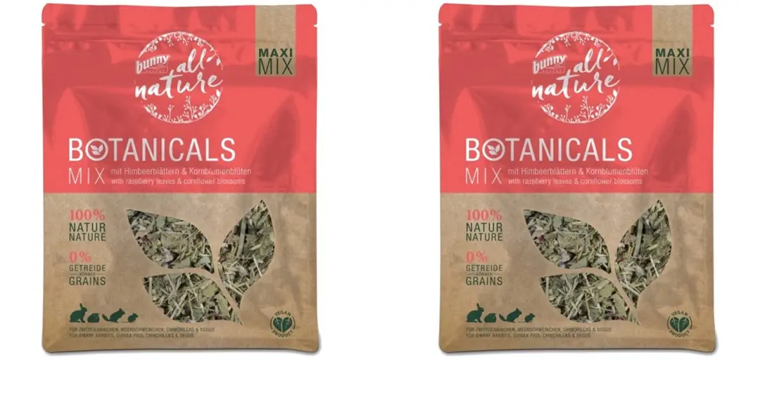 Bunny Nature Botanicals Maxi Mix Frambozenblad 400 gram
