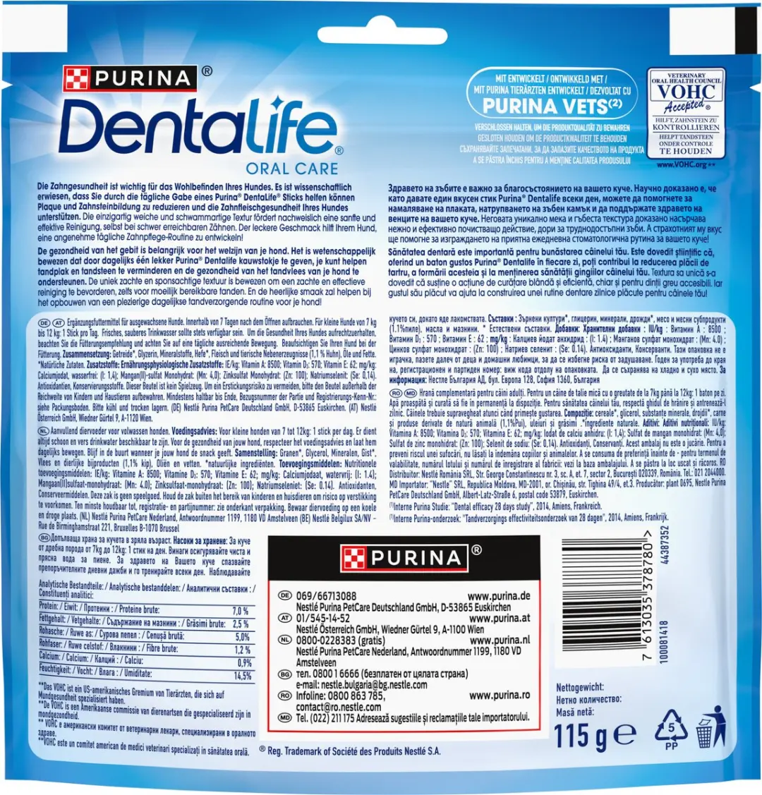 Dentalife Daily Oral Care Small Hondensnacks Kip - 6 x 115 g - afbeelding 3 van 6
