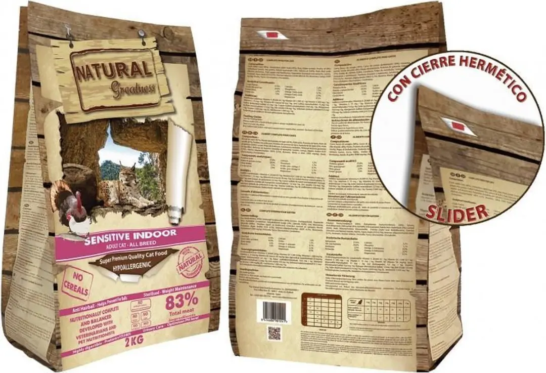 Natural Greatness Sensitive Indoor Kattenvoer - 2kg - afbeelding 2 van 4