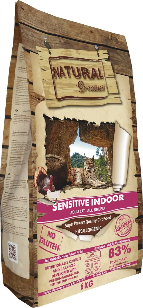 Natural Greatness Sensitive Indoor Kattenvoer